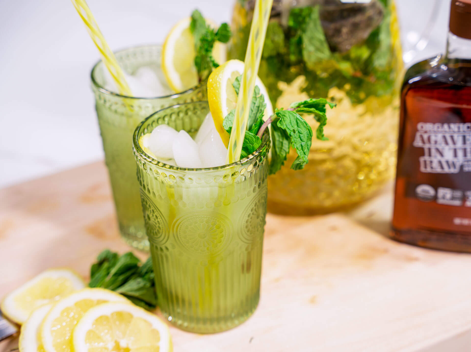 Citrus Mint Green Iced Tea