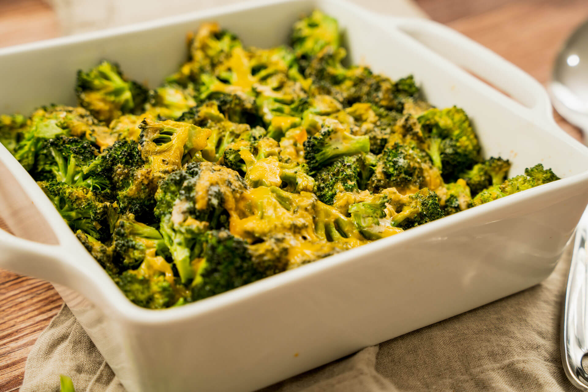 Baked Cheesy Ranch Broccoli