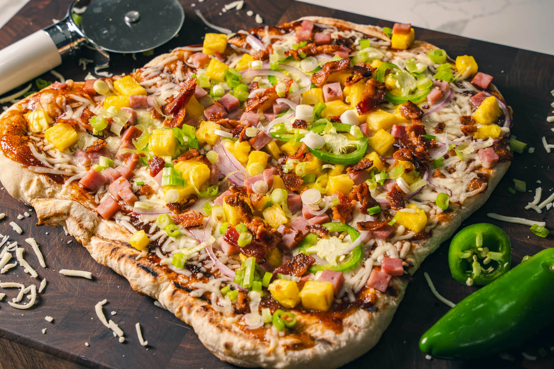 Grilled Hawaiian Pizza
