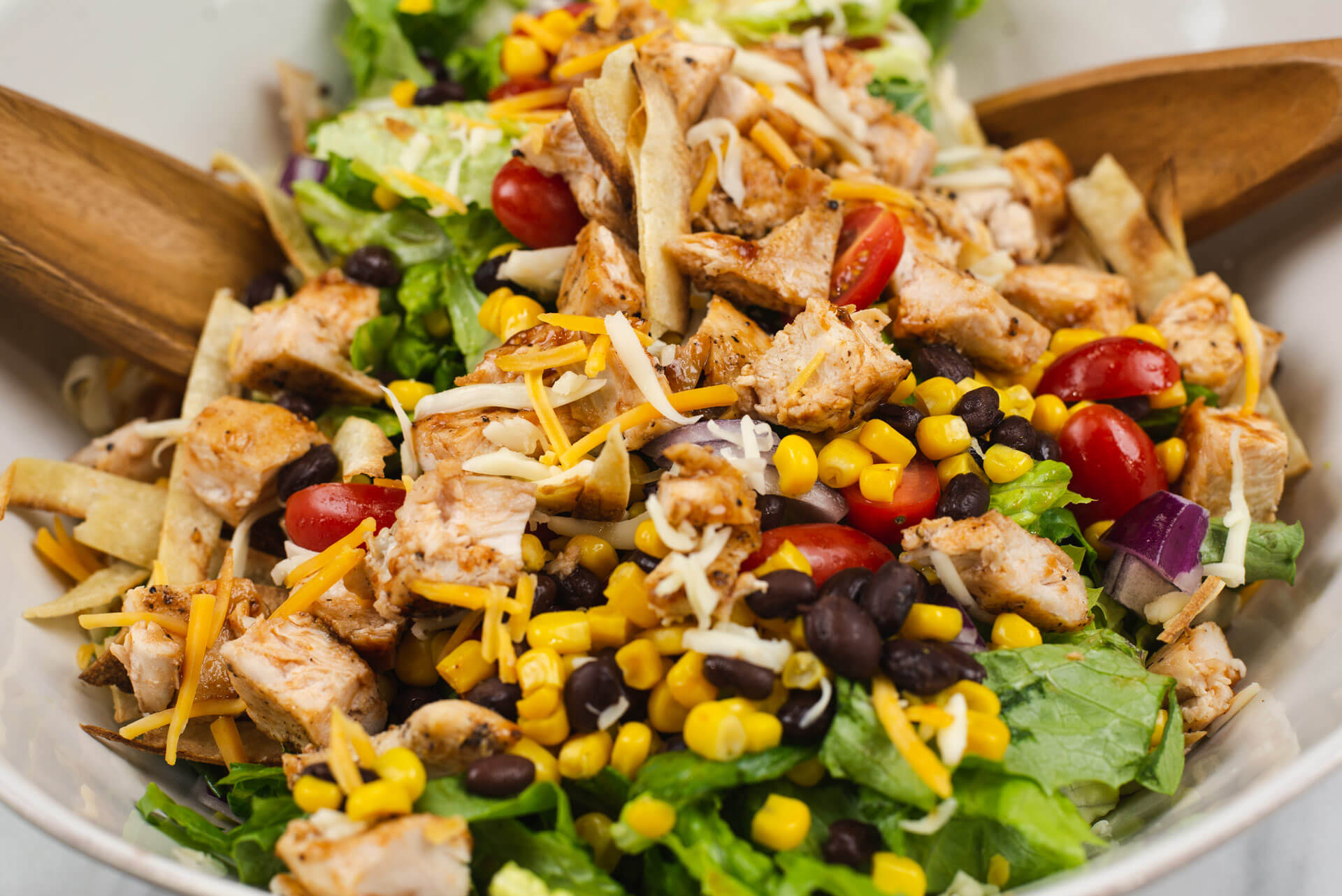 Grilled BBQ Chicken Salad