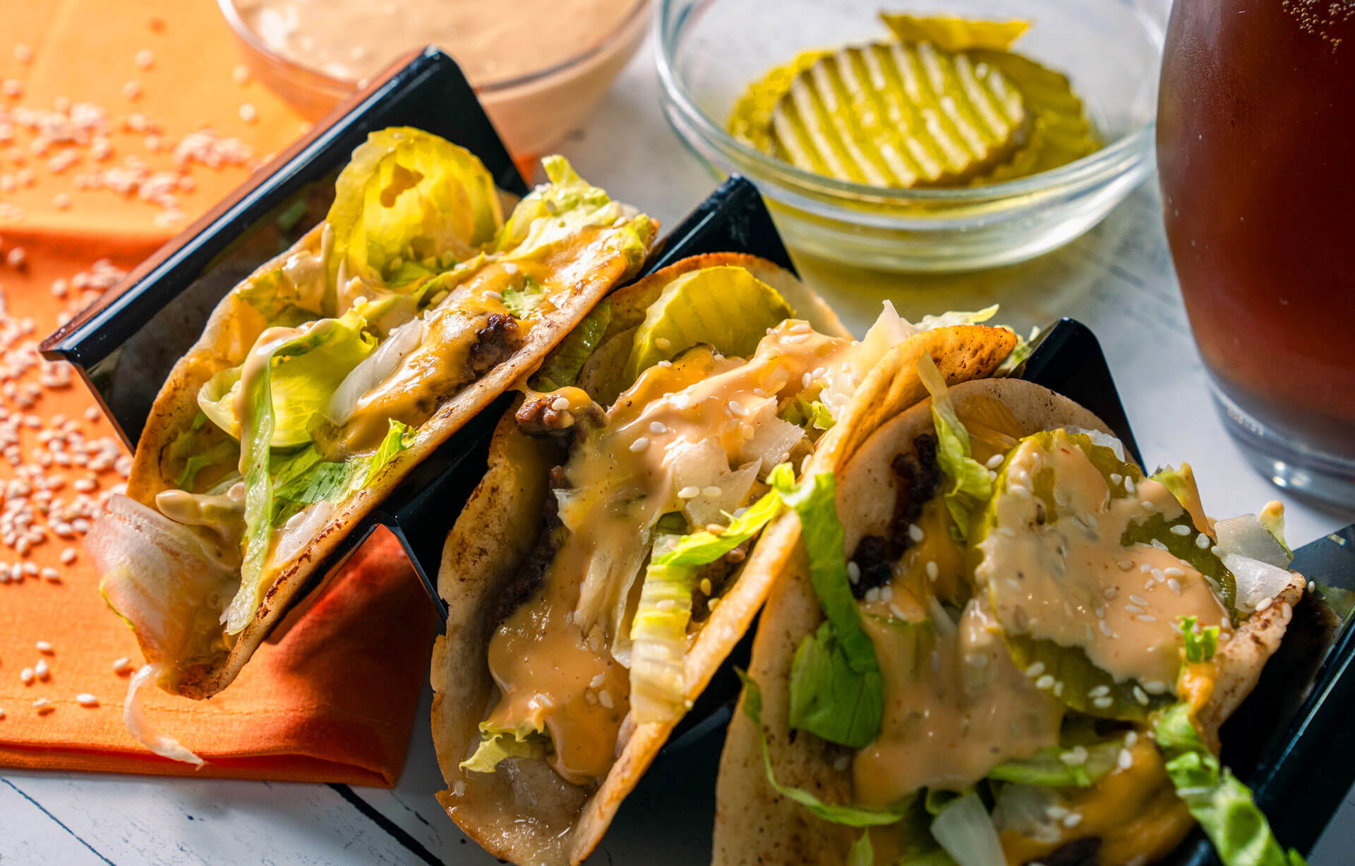 Smash Burger Tacos