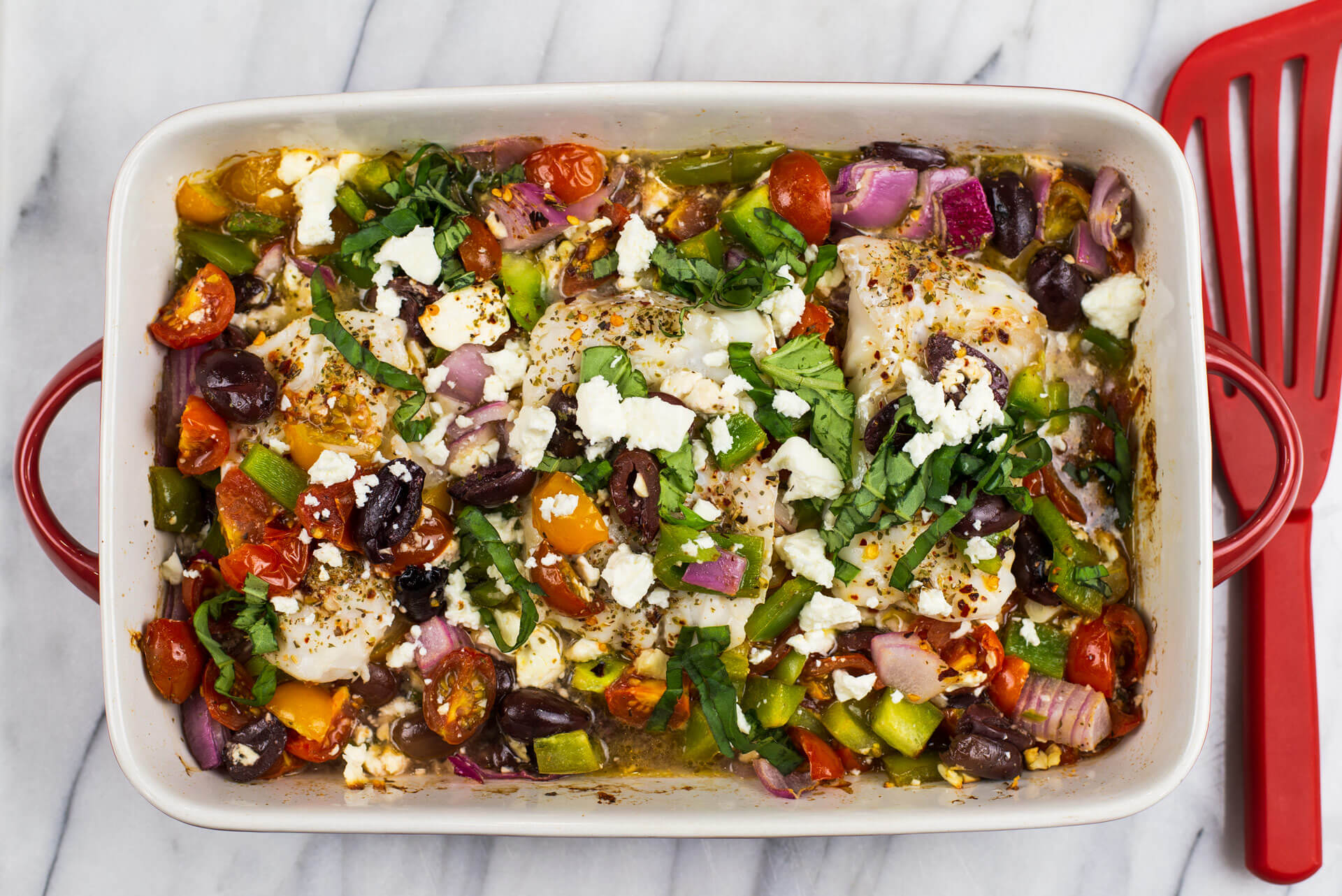 Baked Feta Cod